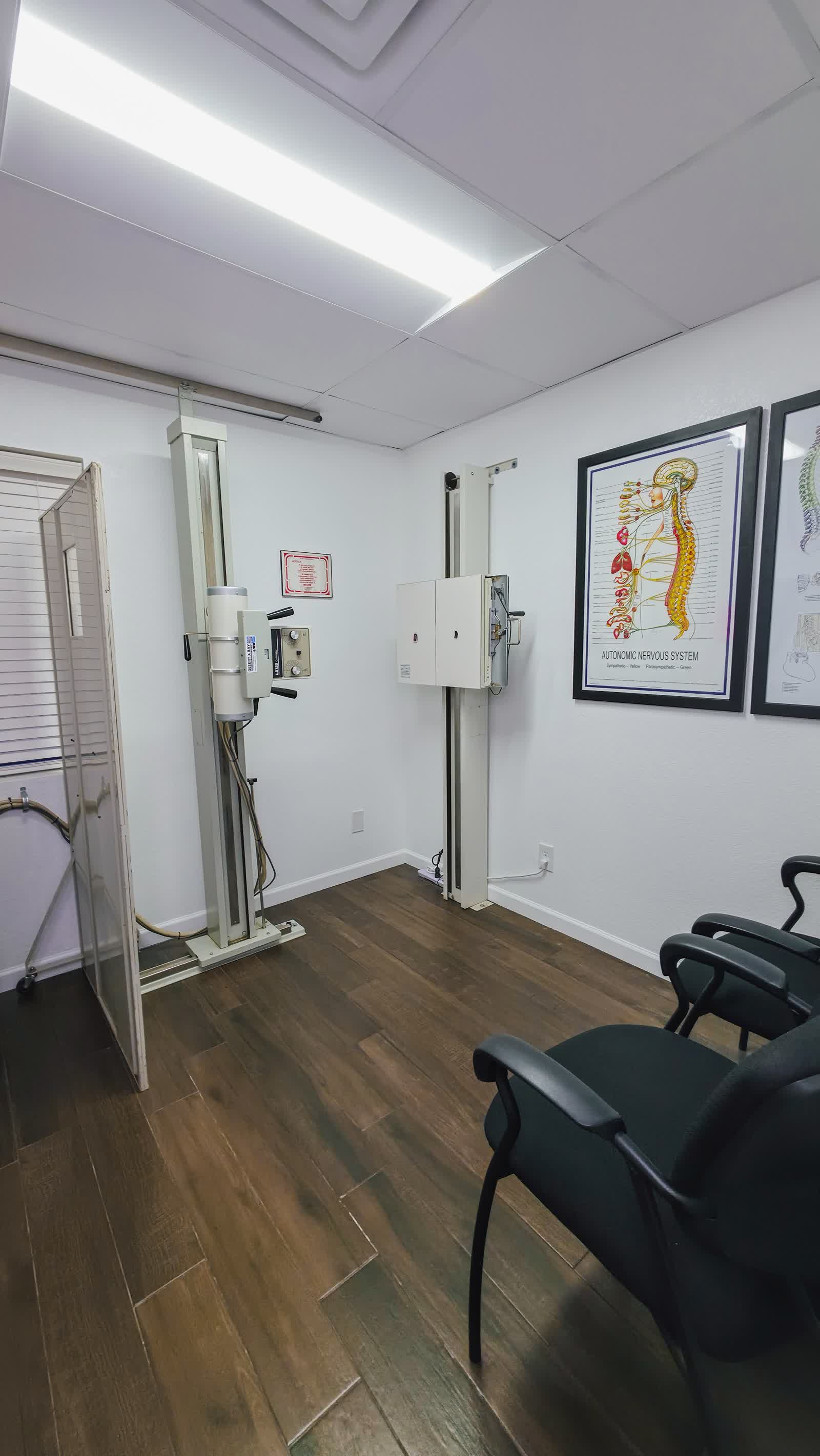 The on-site X-ray suite at Stewart Clinic of Chiropractic